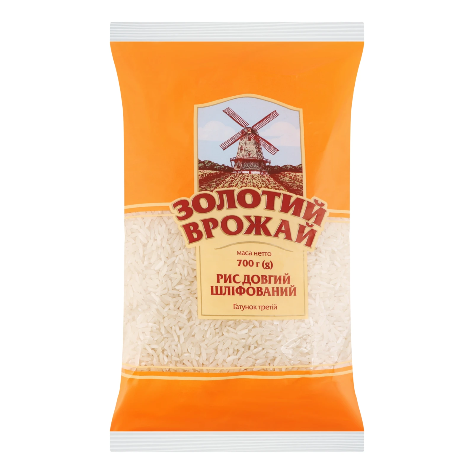 Крупа Золотий Врожай рис довгозернистий шліфований Фото №:1