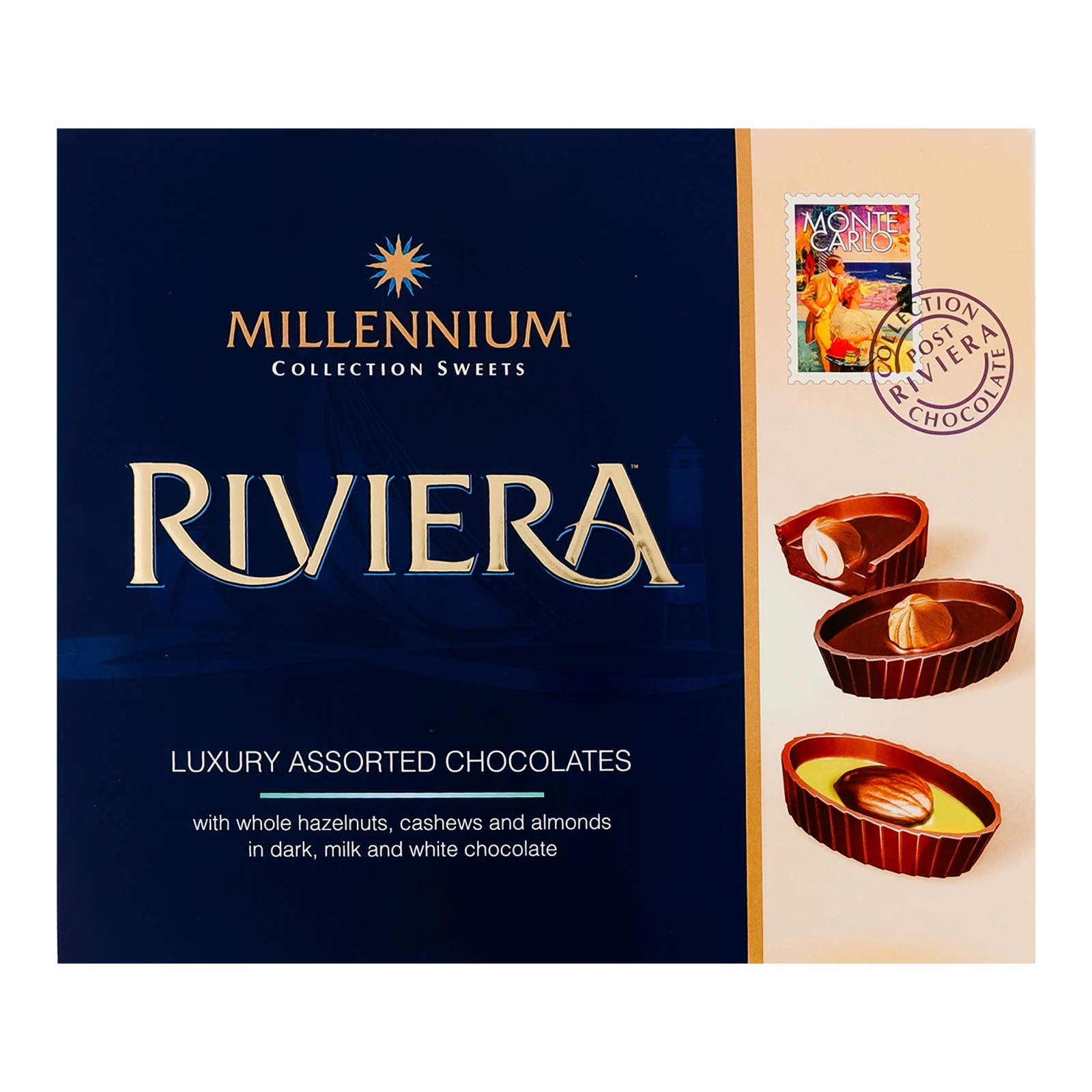 Цукерки Millennium Riviera шоколадні асорті 125г