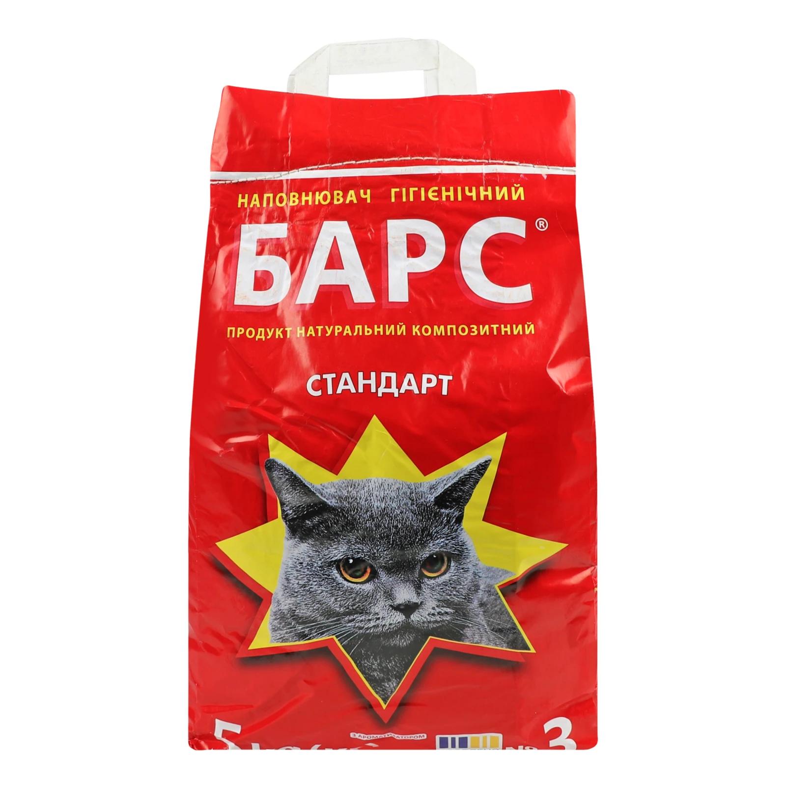 Наповнювач гігієнічний Барс Стандарт №3 для тварин 5кг Фото №:2