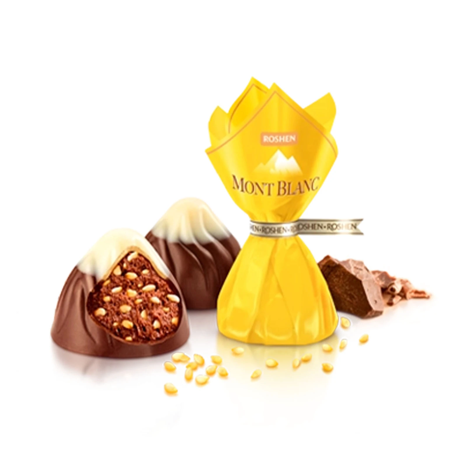Цукерки Roshen монблан сезам