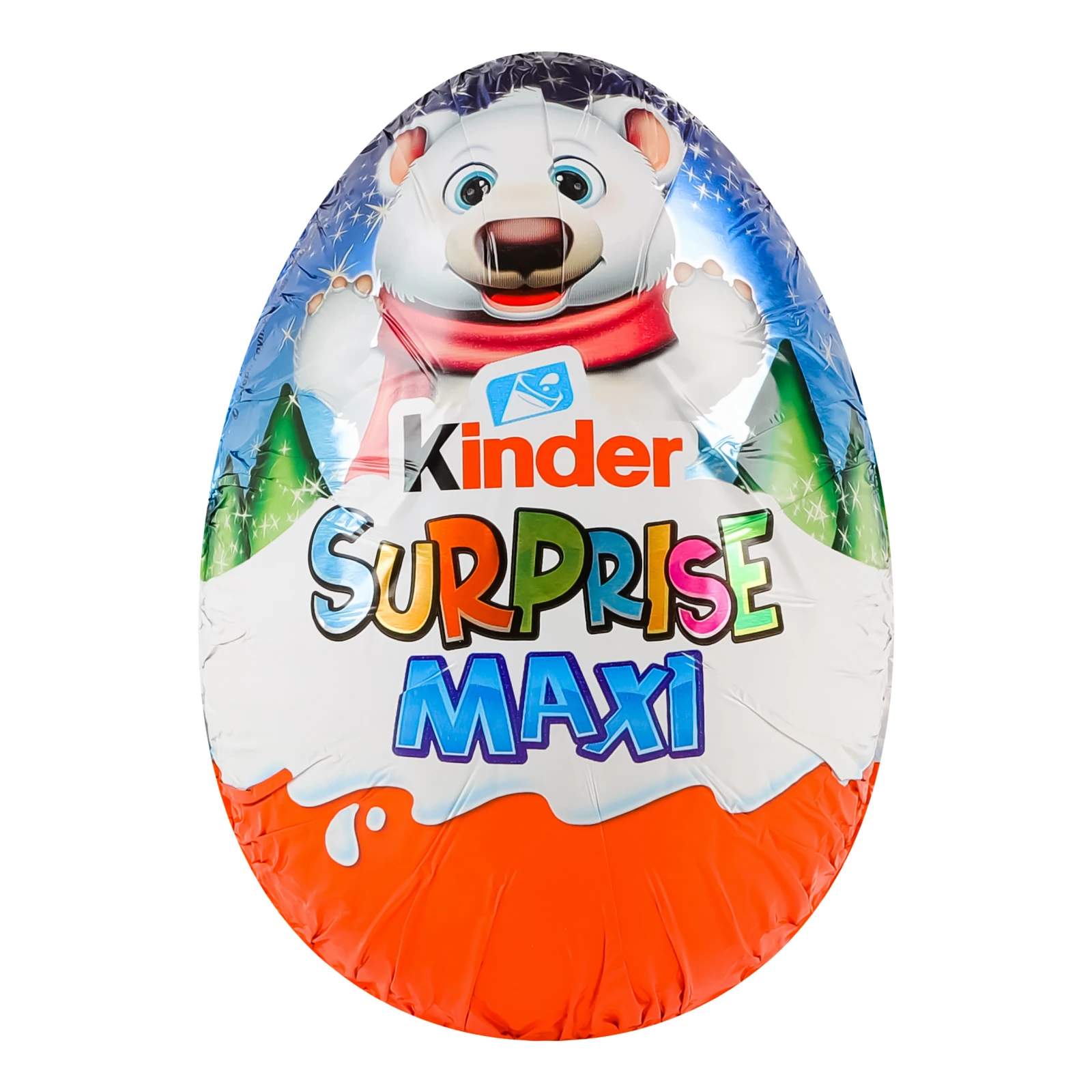 Яйце шоколадне Kinder Surprise Maxi з молочного шоколаду з молочним внутрішнім шаром та іграшкою 100г Фото №:1