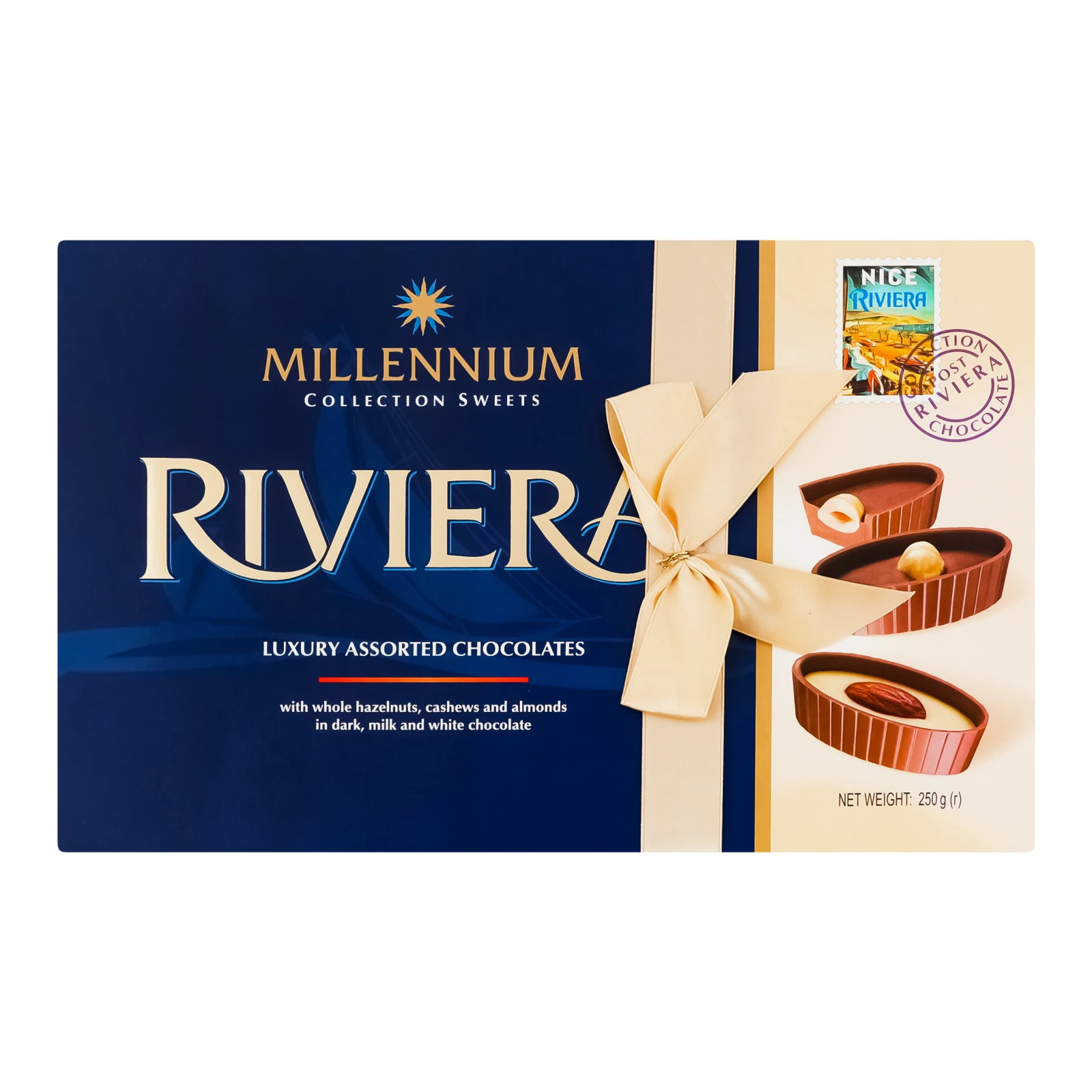 Цукерки Millennium Riviera шоколадні асорті 250г
