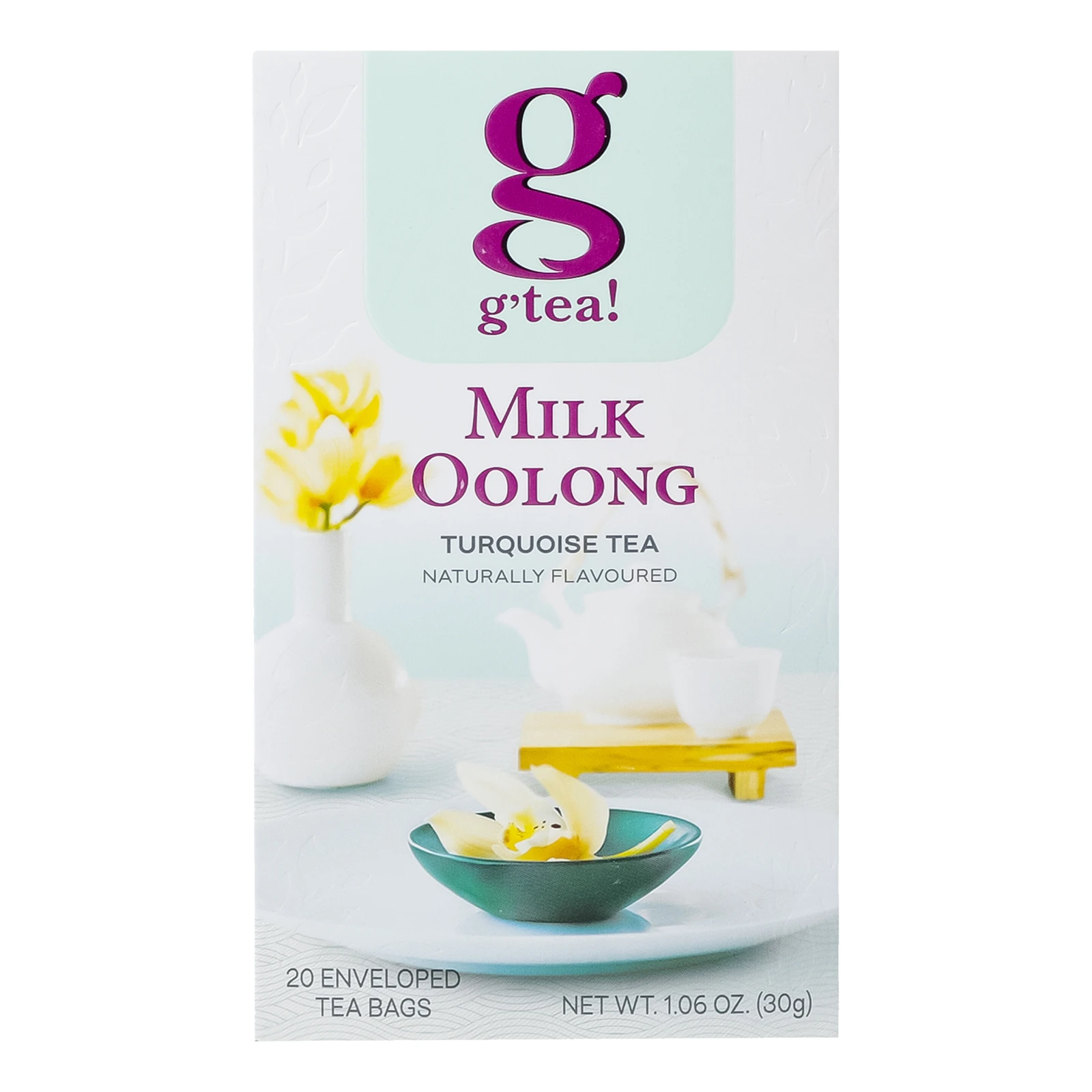 Чай G'tea! Milk oolong бірюзовий байховий дрібний 20х1.5г