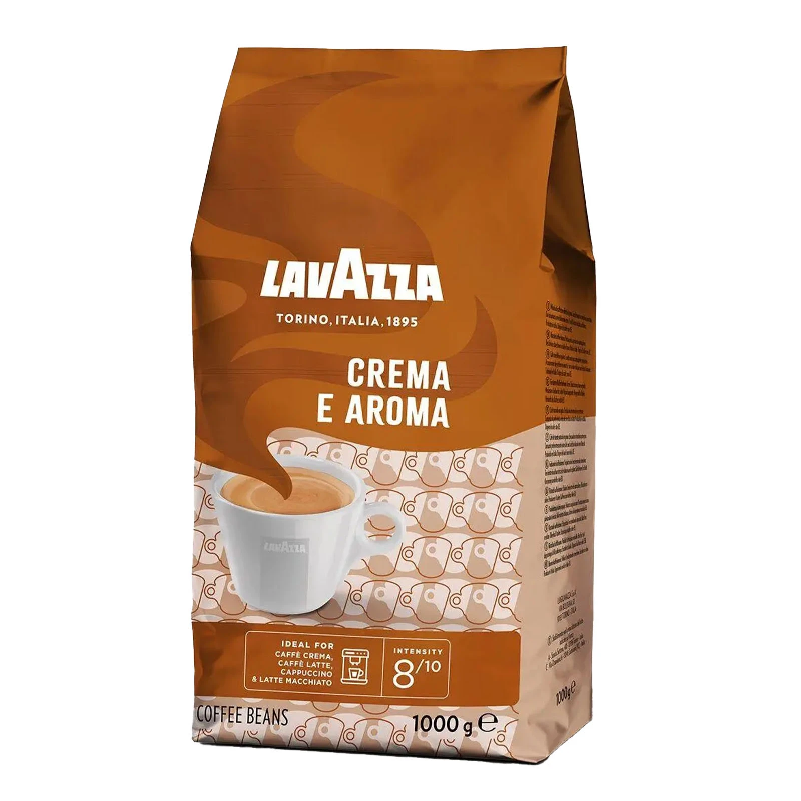 Кава Lavazza Crema e Aroma натуральна смажена у зернах 1000г Фото навігації №:1