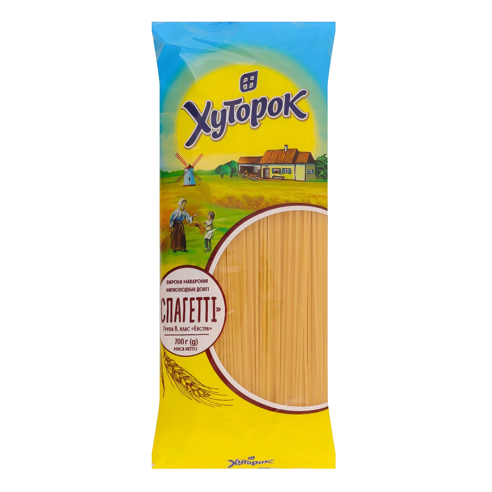 Макаронні вироби Хуторок Спагетті 700г Фото №:1