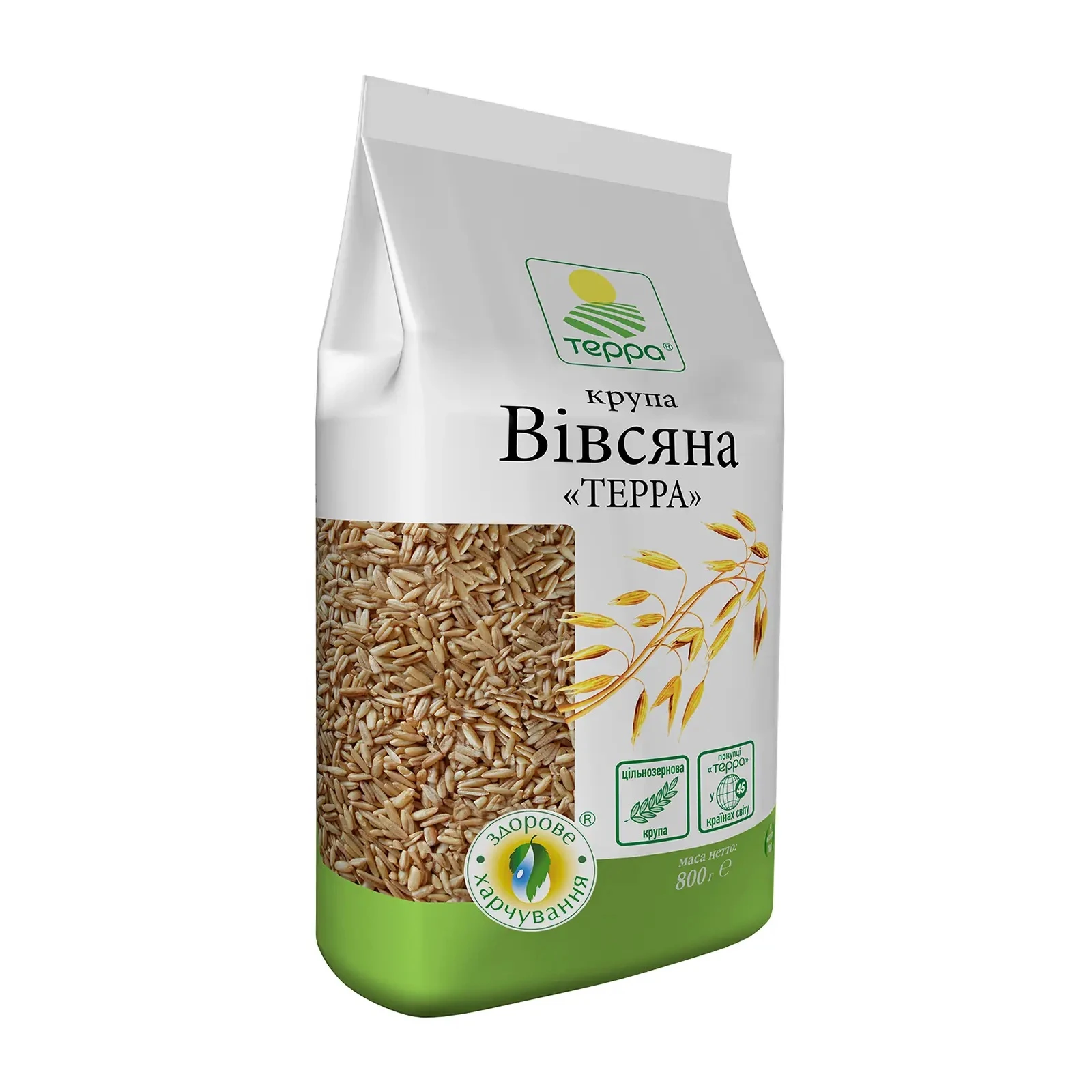 Крупа Терра вівсяна вищого гатунку 800г Фото №:1