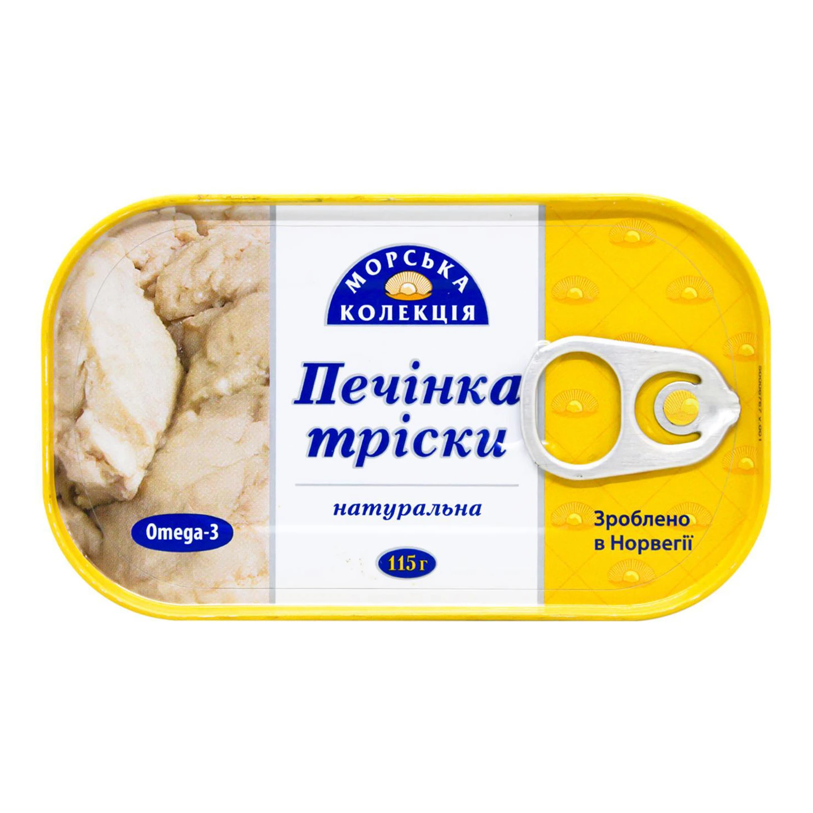 Печінка тріски Морська колекція натуральна 115г Фото №:1