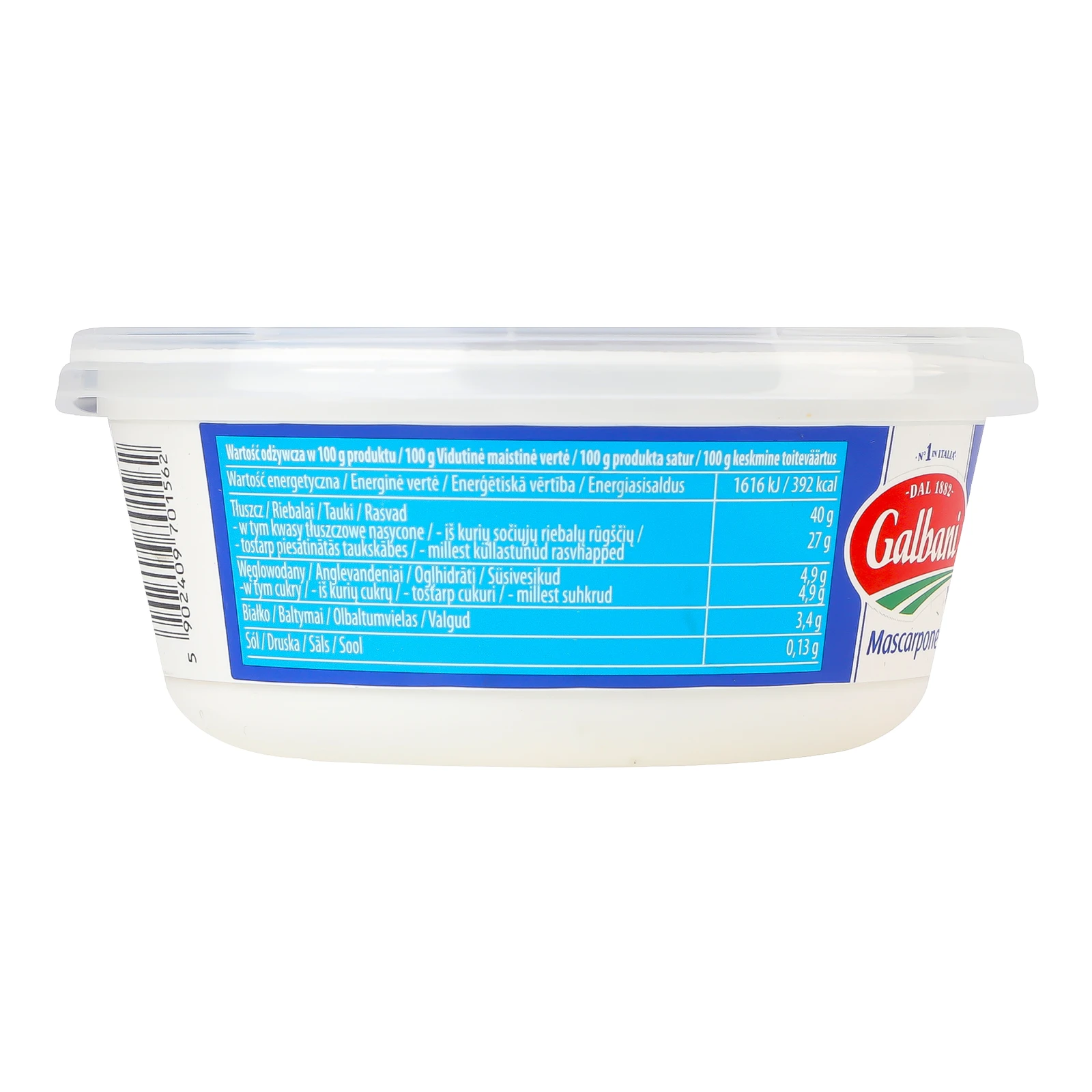 Сир Galbani Mascarpone свіжий 80% Фото №:3