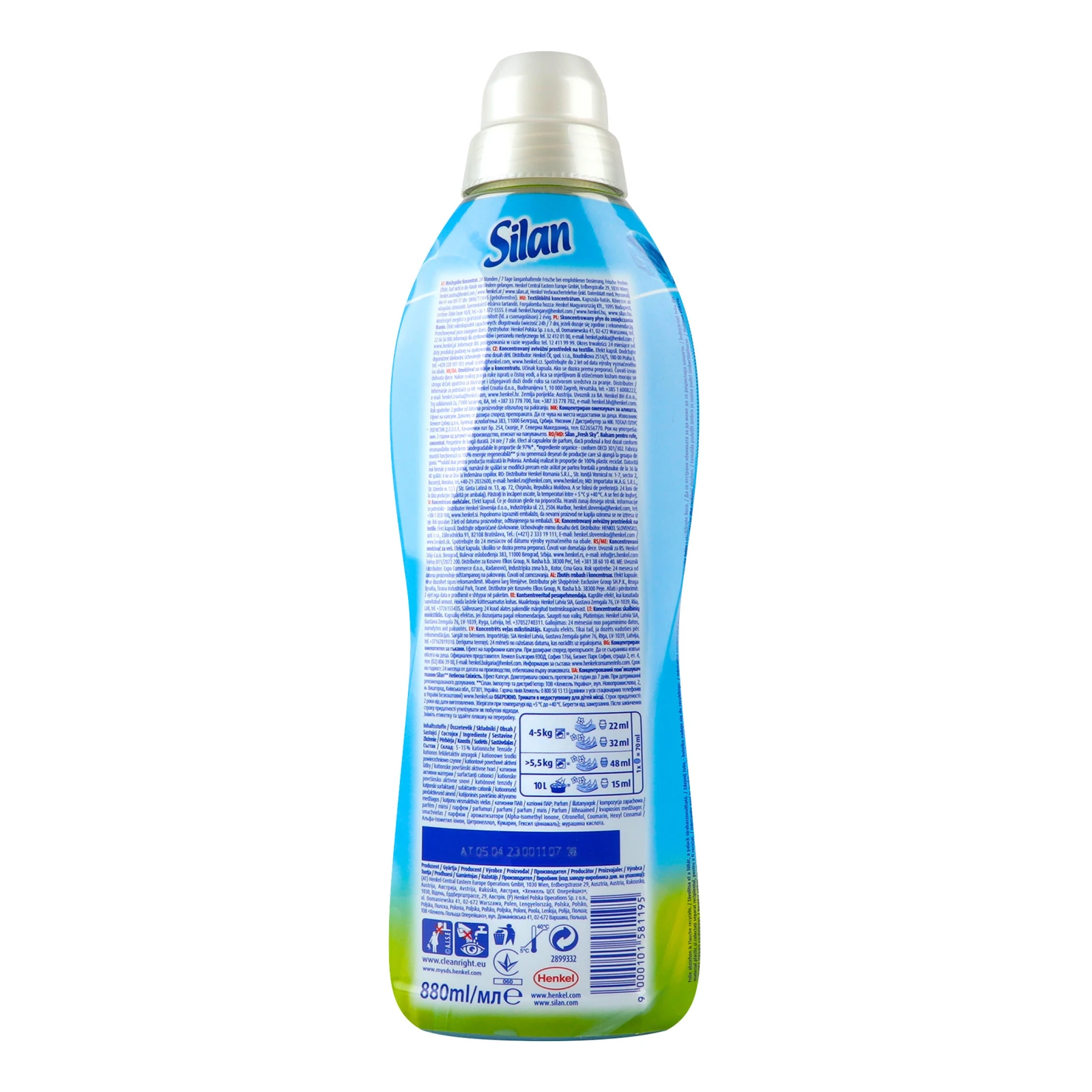 Пом'якшувач для тканин Silan Fresh Sky 880мл фото 2