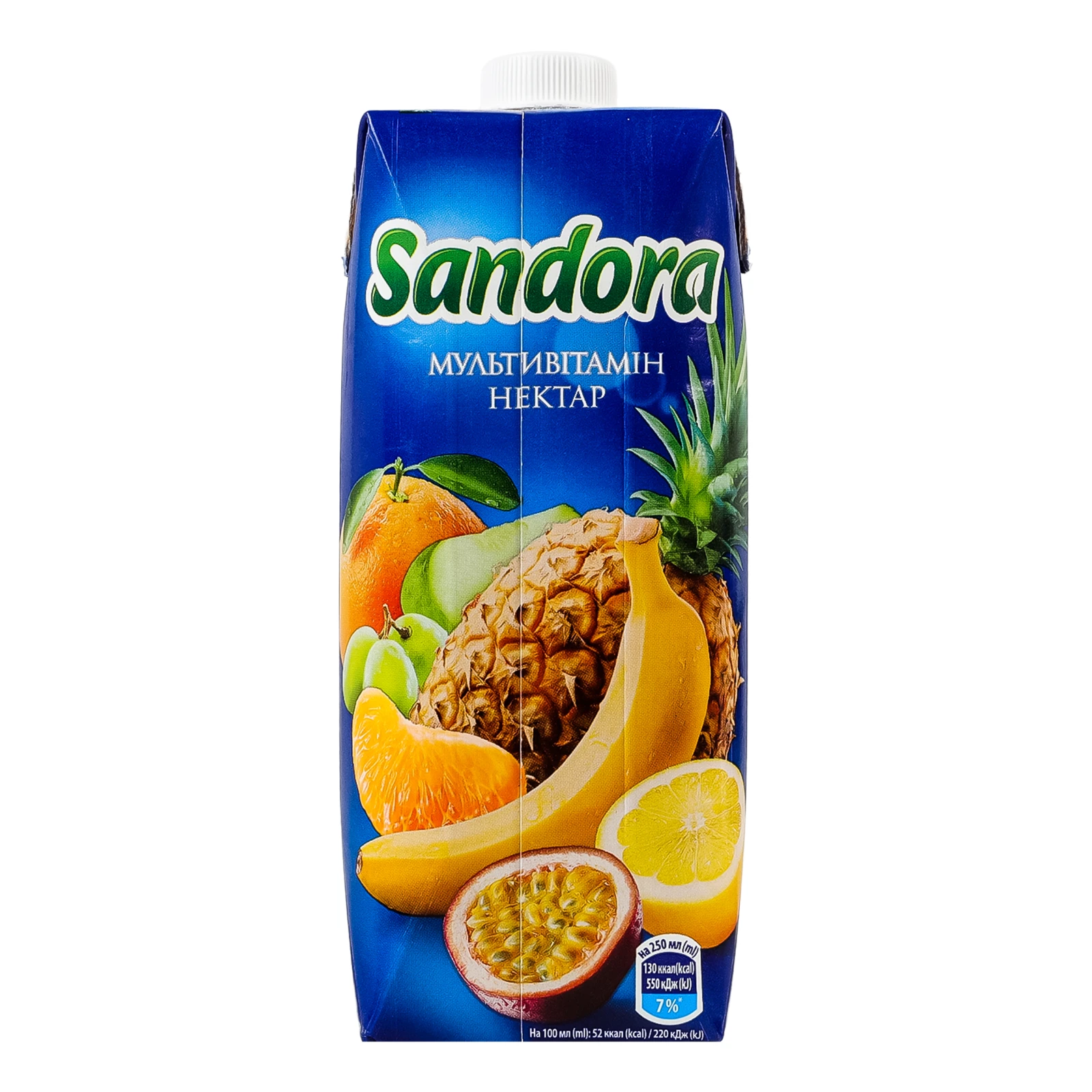 Нектар Sandora неосвітлений пастеризований Мультивітамін 500мл Фото №:2