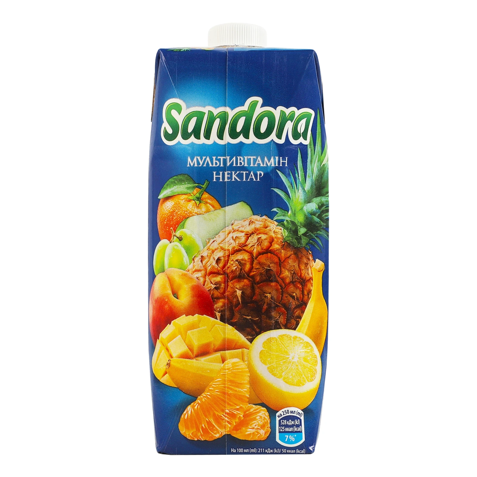 Нектар Sandora неосвітлений пастеризований Мультивітамін 500мл Фото №:2