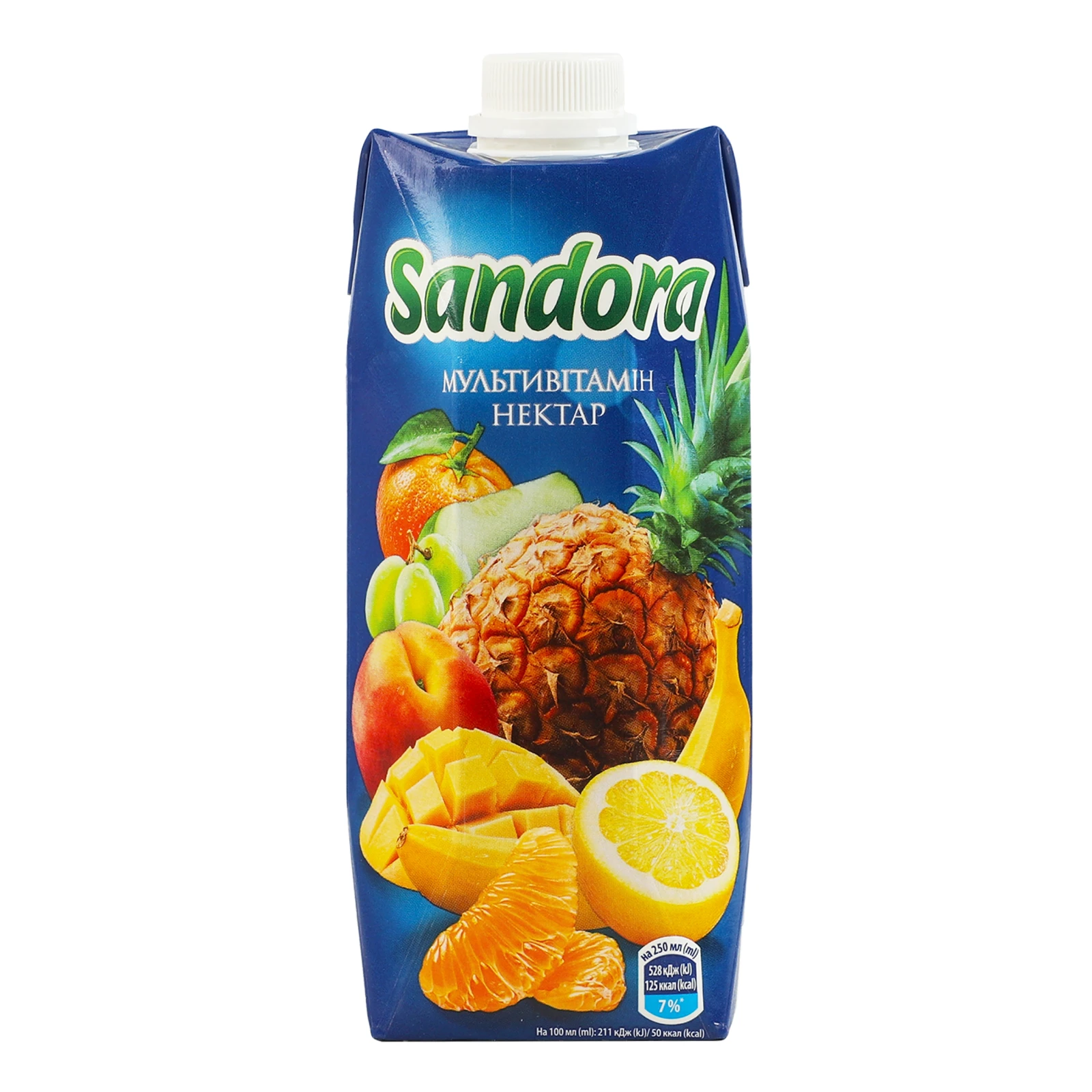 Нектар Sandora неосвітлений пастеризований Мультивітамін 500мл