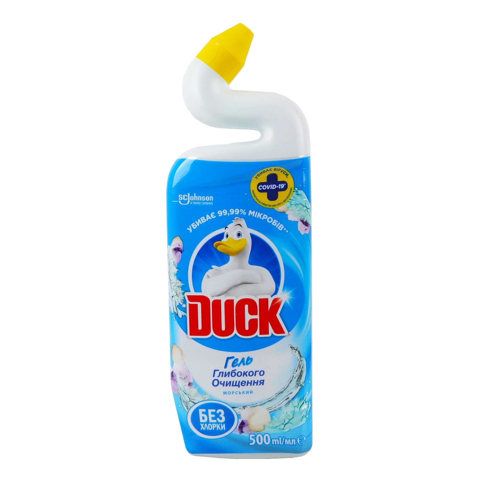 Засіб для унітаза Duck гель глибокого очищення Морський 500мл Фото №:1