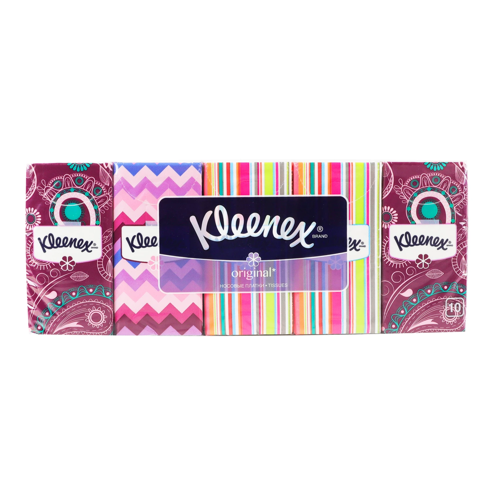 Хустинки паперові Kleenex носові Original 10*10шт Фото №:2