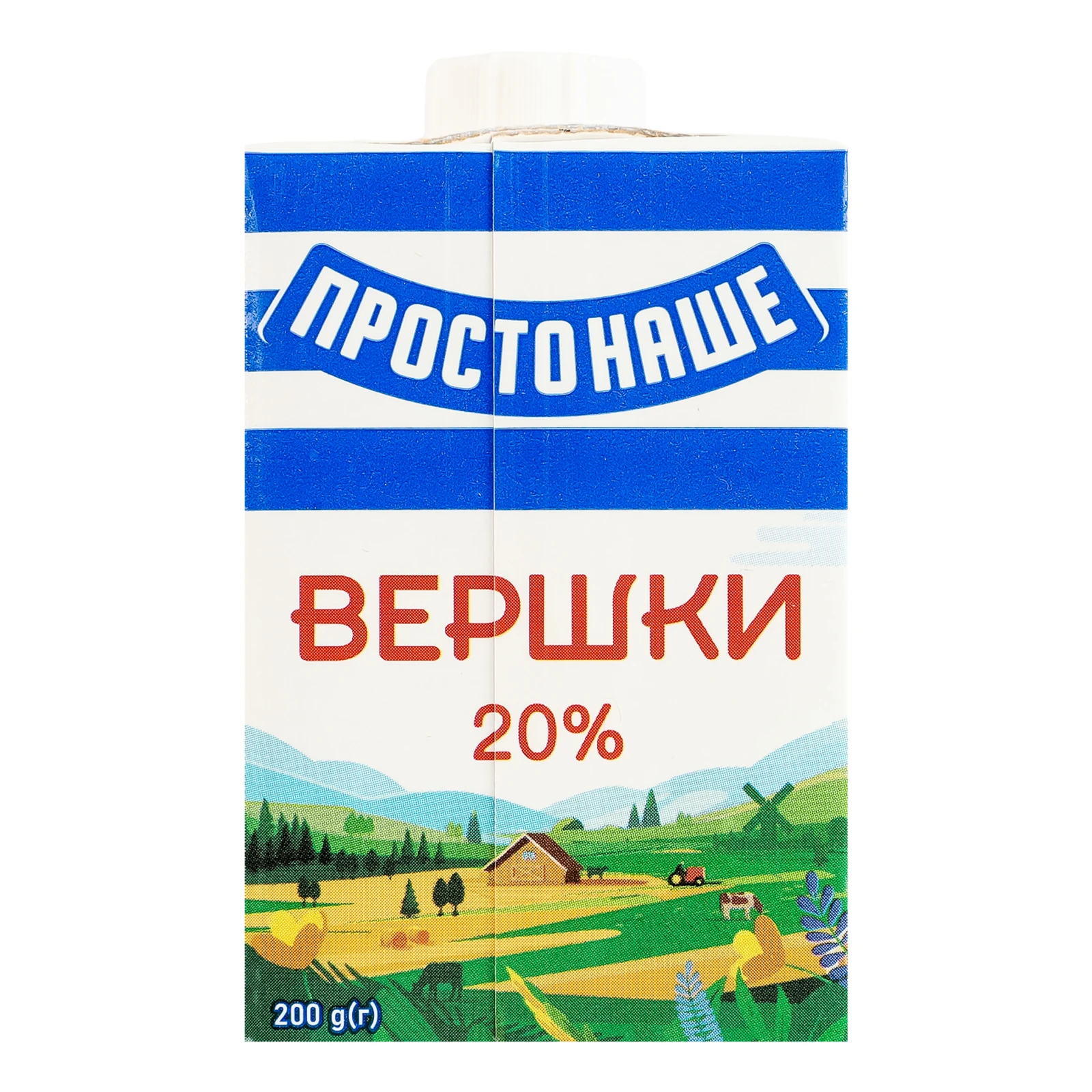 Вершки Простонаше стерилізовані 20% 200г фото 2