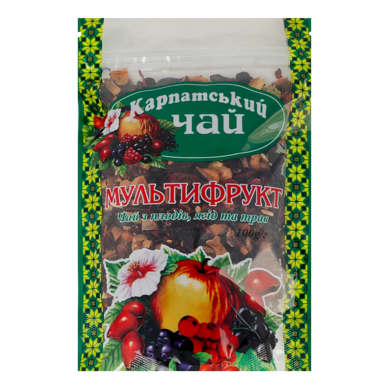 Чай Карпатський чай з плодів ягід та трав Мультифрукт 100г Фото №:1