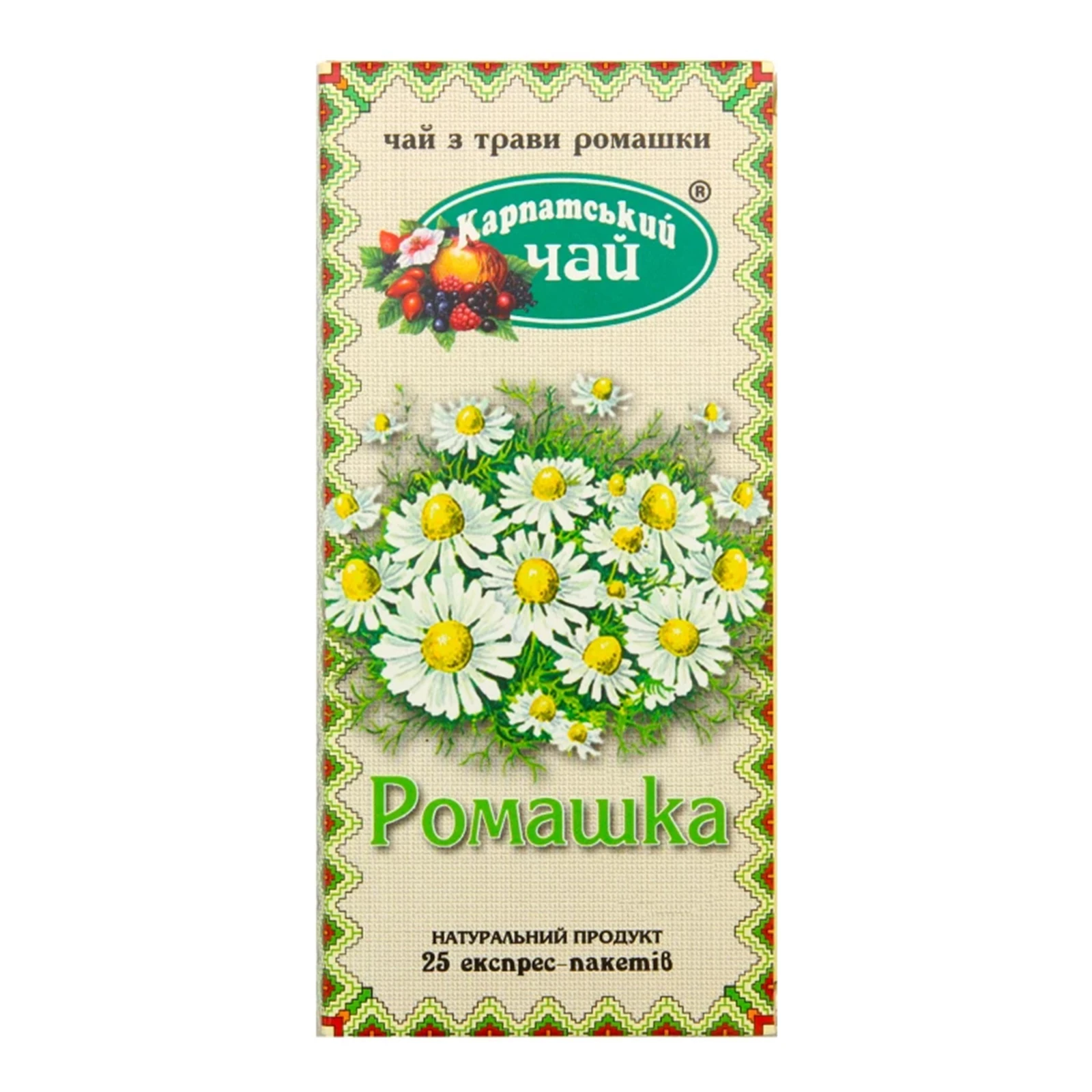 Чай Карпатський чай Ромашка 25*1г Фото навігації №:1