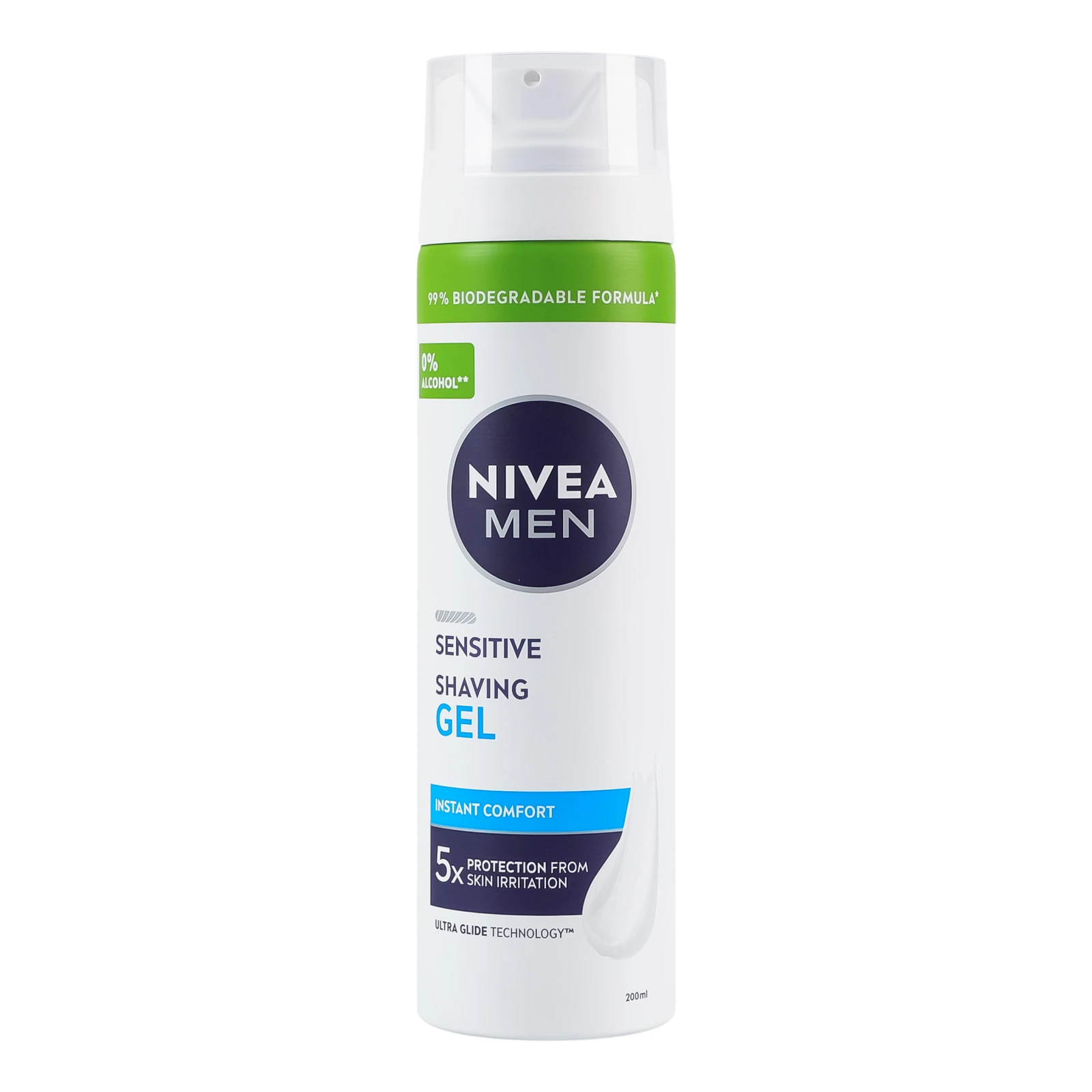 Гель для гоління Nivea Men для чутливої шкіри 200мл Фото №:1