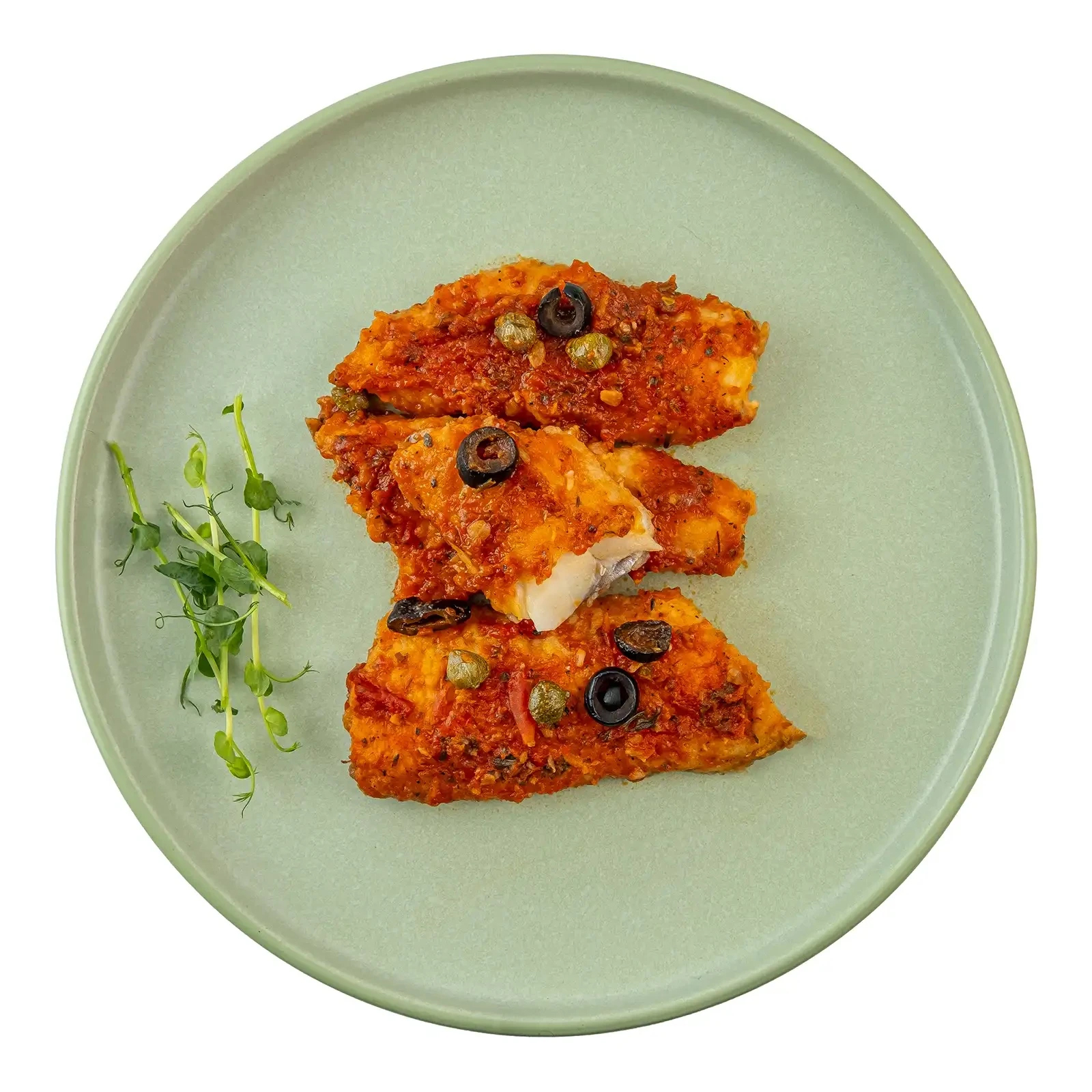 Філе аргентини в соусі з каперсами та маслинами