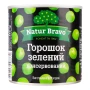 Горошок Natur Bravo зелений консервований 420г Фото навігації №:1