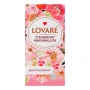 Чай Lovare Strawberry marshmallow зелений байховий дрібний з ягодами та пелюстками квітів та ароматом суниці 24*1.5г Фото навігації №:1
